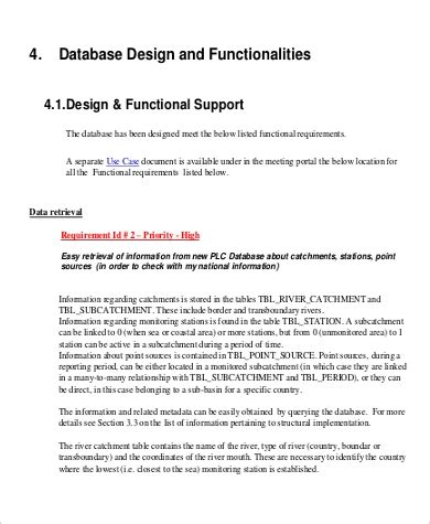 Download Functional Design Document Sample 
