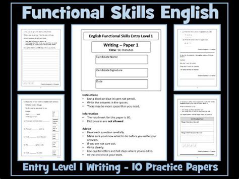 Full Download Functional Skills English Practice Papers 