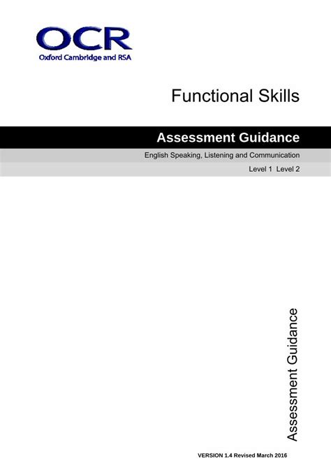 Read Functional Skills Ocr 