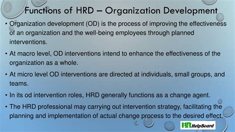 Functions Of Hrd