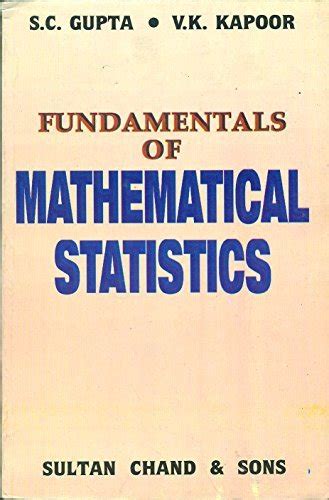 fundamental of mathematical statistics by gupta