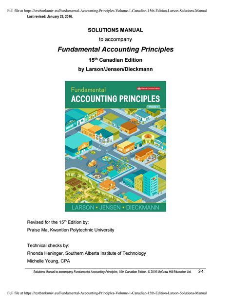 Read Online Fundamental Accounting Principles Solutions Manual Solution 