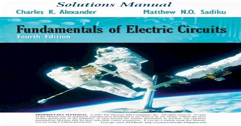 Download Fundamental Of Electric Circuits 4Th Edition Solution Manual File Type Pdf 