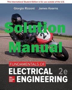 Read Fundamental Of Electrical Engineering Solution Manual Rizzoni 