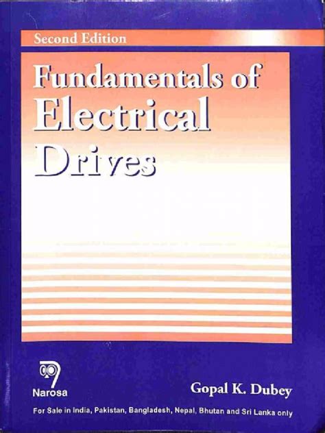 fundamentals of electric drives pdf