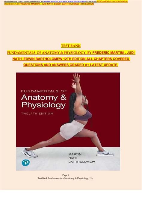Fundamentals Of Human Physiology 12th Edition Test Bank