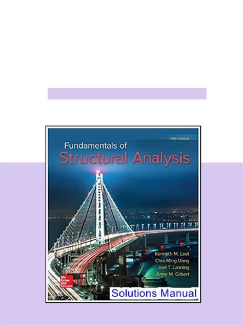 Fundamentals Of Structural Analysis Solution Manual 4th Leet