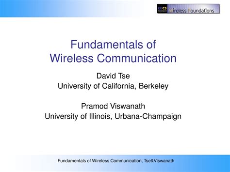 Fundamentals Of Wireless Communication Solution Manual