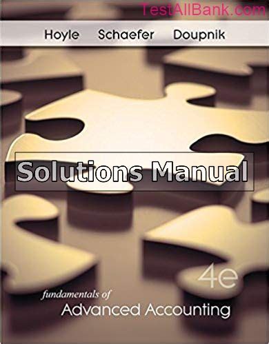 Read Online Fundamentals Of Advanced Accounting 4Th Edition Solutions 