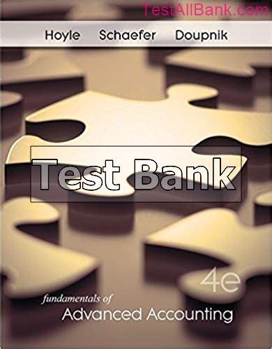 Download Fundamentals Of Advanced Accounting 4Th Edition Test Bank 
