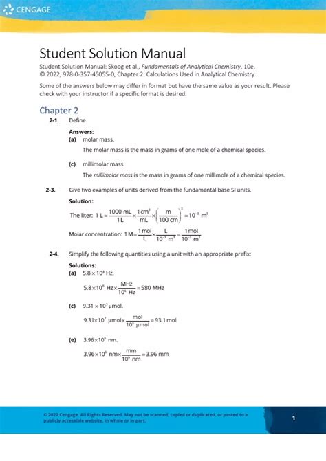 Read Online Fundamentals Of Analytical Chemistry Solution Manual 