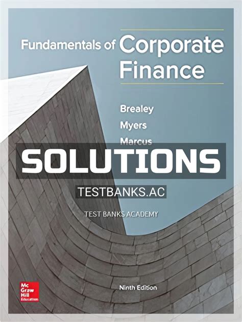 Download Fundamentals Of Corporate Finance 9Th Edition Solution Manual 