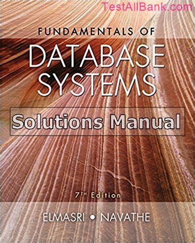 Read Online Fundamentals Of Database Systems 4Th Edition Solution Manual 