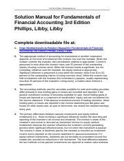 Read Online Fundamentals Of Financial Accounting 3Rd Edition Answer Key 