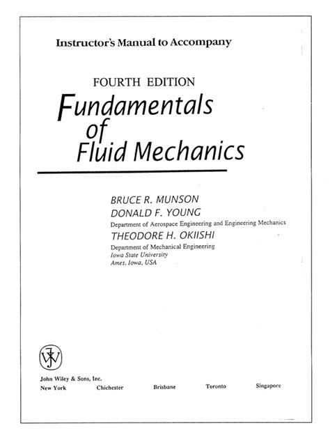 Download Fundamentals Of Fluid Mechanics 5Th Edition Solution Manual Pdf 