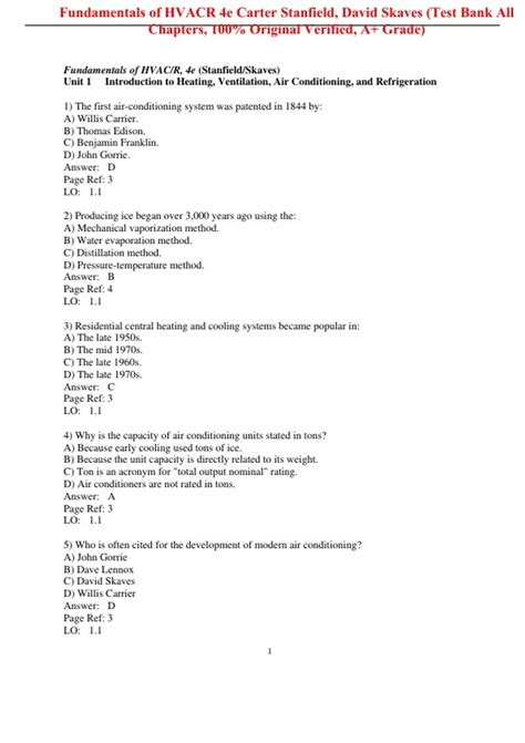 Read Fundamentals Of Hvacr Answers 
