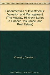 Full Download Fundamentals Of Investments Valuation And Management The Mcgraw Hillirwin Series In Finance Insurance And Real Estate 