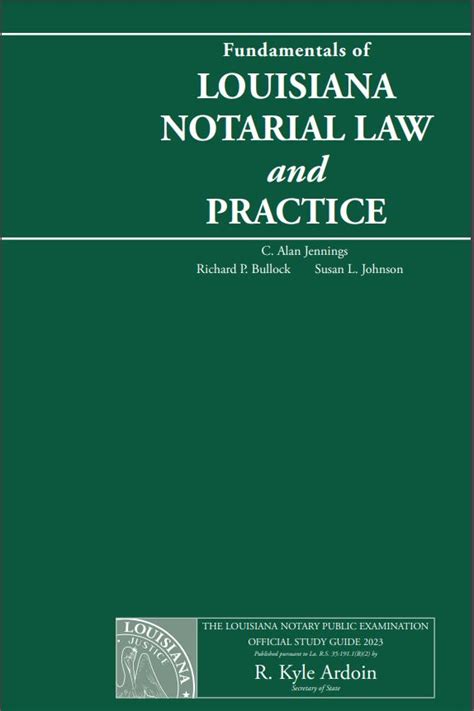Full Download Fundamentals Of Louisiana Notarial Law And Practice 