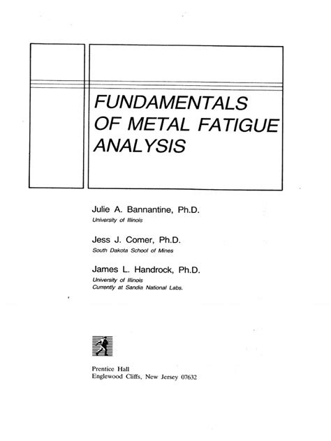 Full Download Fundamentals Of Metal Fatigue Analysis Pdf 