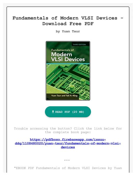 Full Download Fundamentals Of Modern Vlsi Devices Ebook Download 