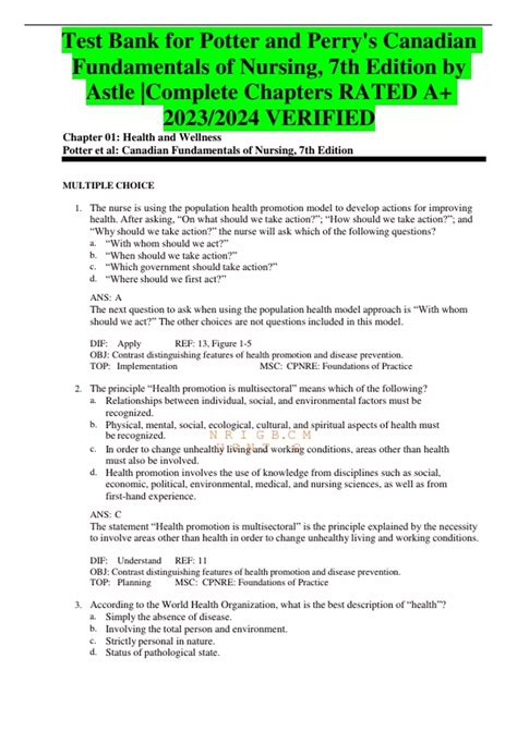 Download Fundamentals Of Nursing 7Th Edition Quizzes 