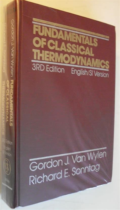 Download Fundamentals Of Thermodynamics Van Wylen Edition 7 