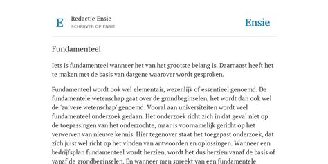 fundamenteel definitie