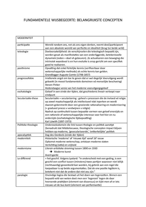 fundamentele ervaring uitleg