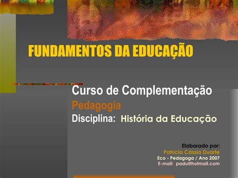 Fundamentos Da Educação