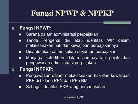 fungsi npwp