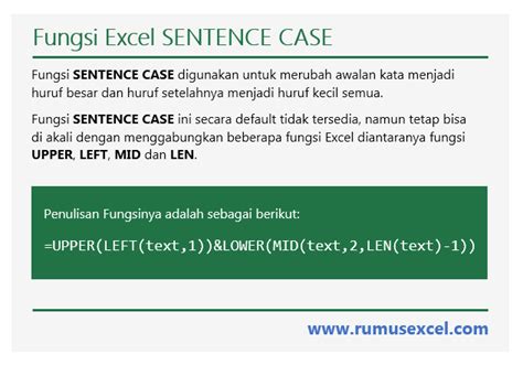 fungsi sentence case