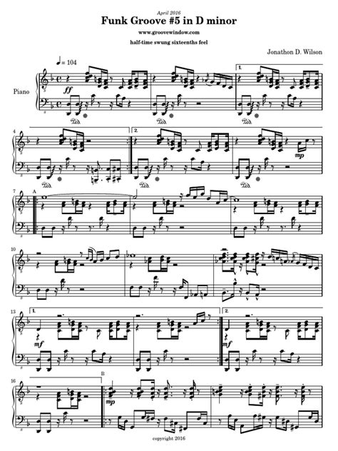 Download Funk Groove 5 In D Minor 