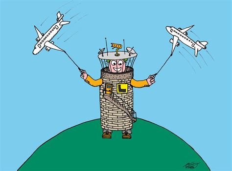 funny air traffic control cartoons to draw