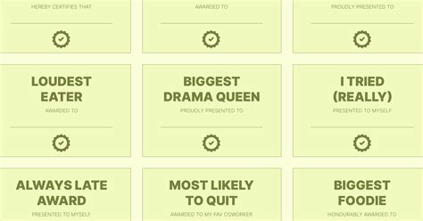 Funny Award Ideas