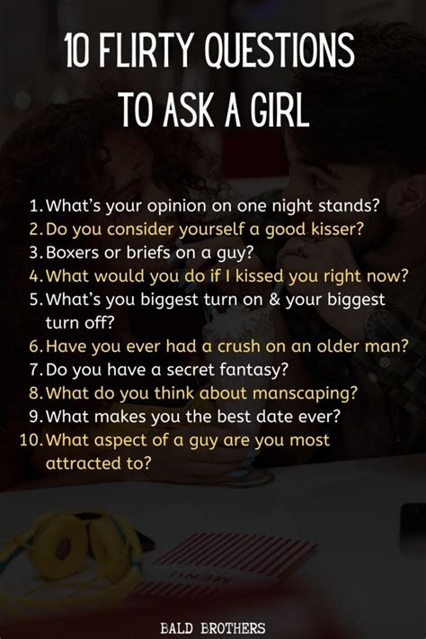 funny flirty questions to ask a girlfriend