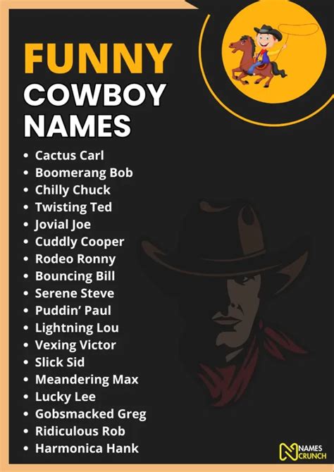funny gay cowboy names