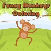 Funny Monkeys Coloring Play Games 365 Free Online Monkey Pictures To Color - Monkey Pictures To Color