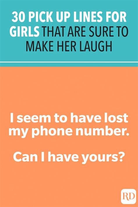 funny pick up lines to make her laugh funny