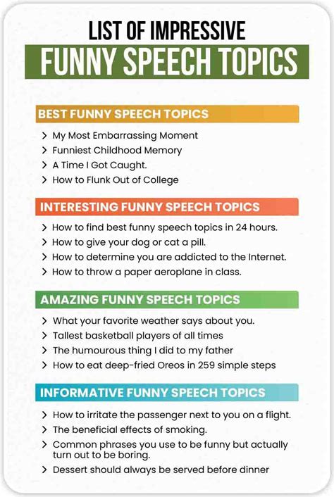 Funny Speeches For Kids