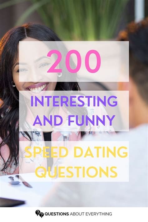 funny speed dating questions