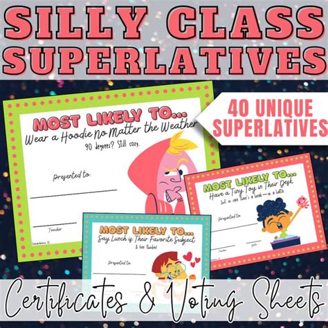 funny superlative awards for middle school