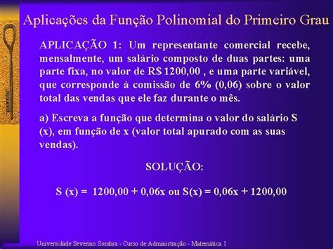 Função Primeiro Grau