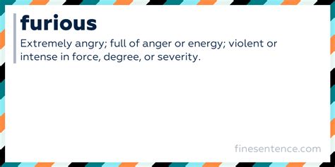 Furious Meaning