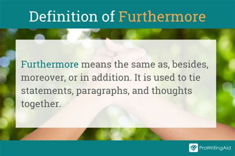 furthermore meaning