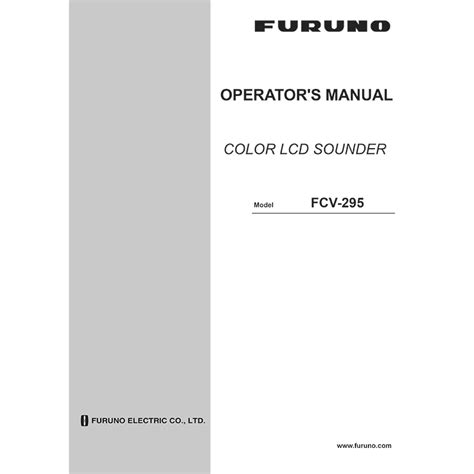 Furuno 295 User Guide