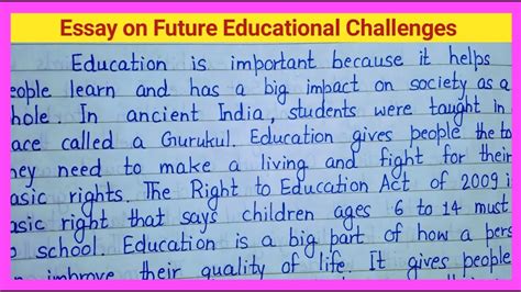 Future Educational Challenges Essay