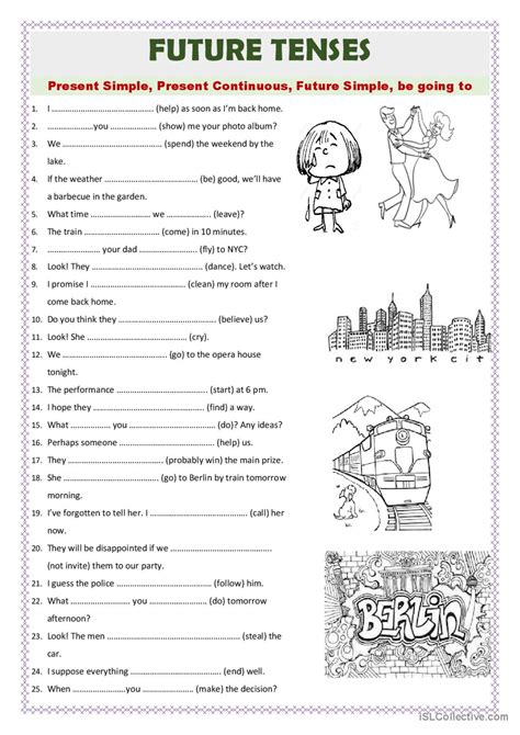 Future Tenses Exercises Pdf