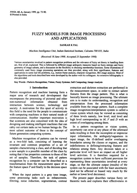 Fuzzy Image Processing And Applications With Matlab Pdf