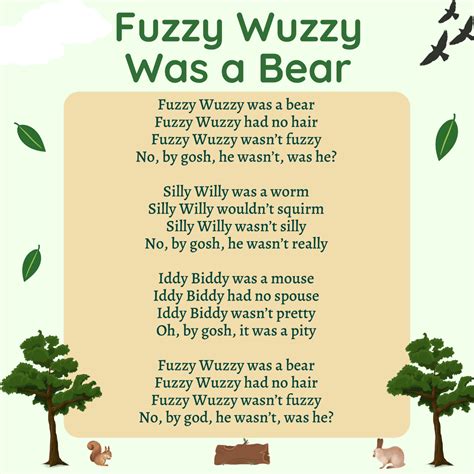 Fuzzy Wuzzy Poem