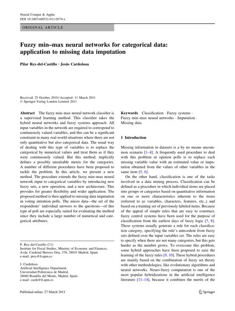 Full Download Fuzzy Min Max Neural Networks For Categorical Data 